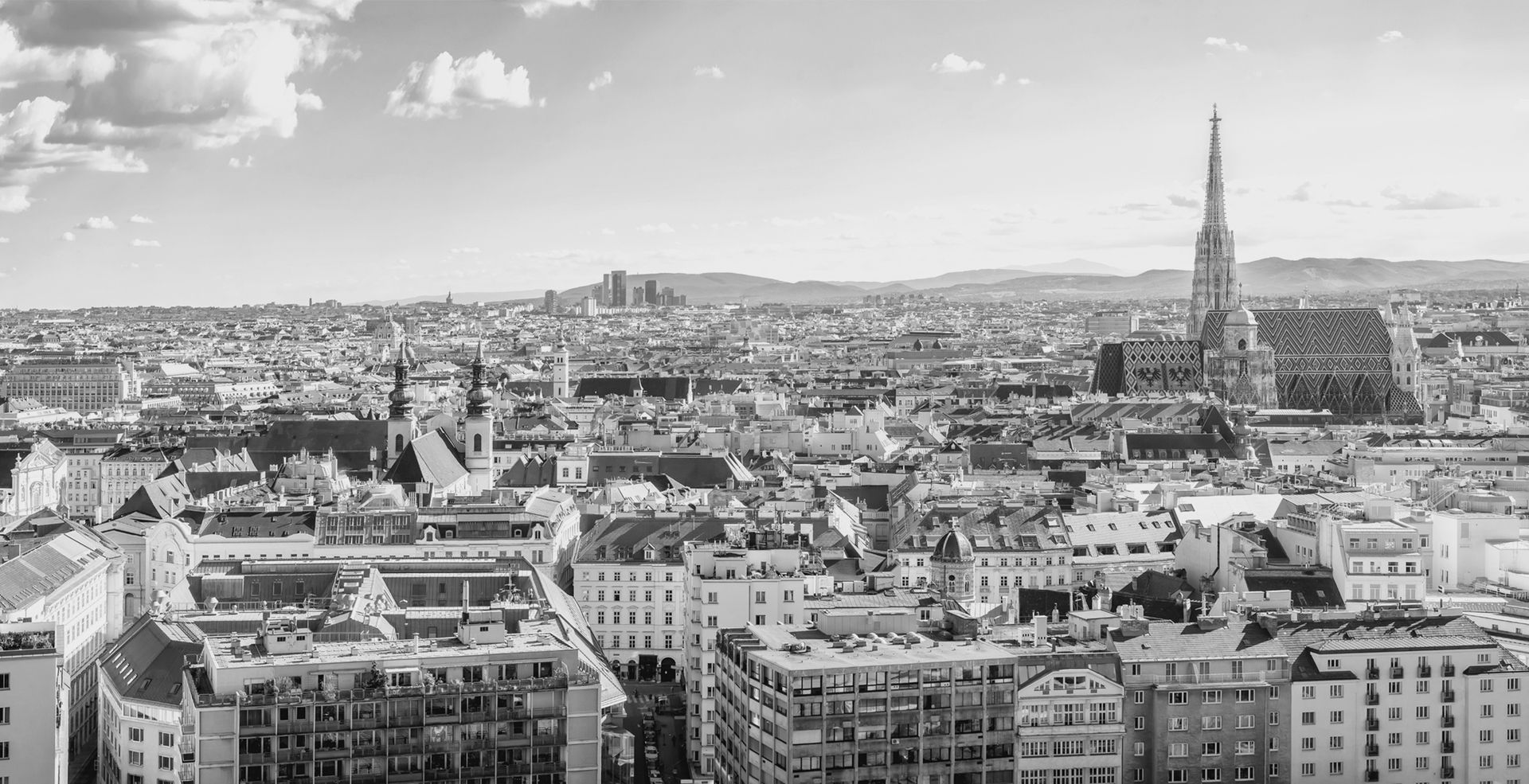 Stadt Wien von oben